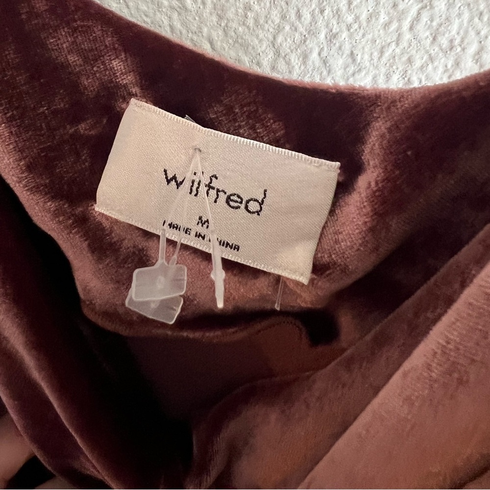 Aritzia Wilfred spritz velvet midi dress medium - Picture 5 of 7